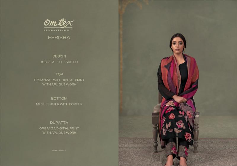 Omtex ferisha wholesale salonki dress material